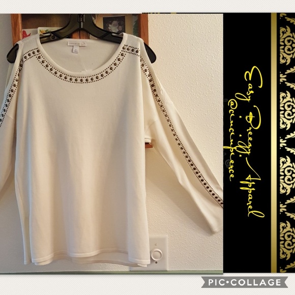 Dress Barn Sweaters - SWEATER 🌺 COLD SHOULDER 🌺 MEDIUM